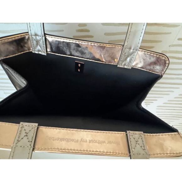 Ted Baker Black Tote Bag with Cream Bow - Picture 5 of 5